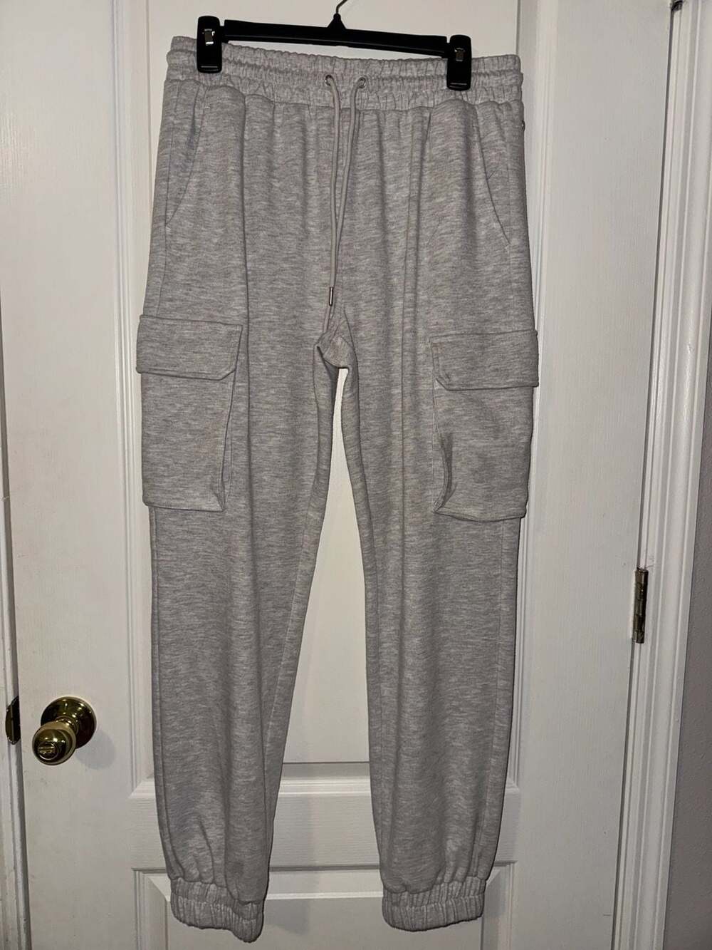 Zella Restore Cargo Jogger Sweatpants Grey Heather Size M